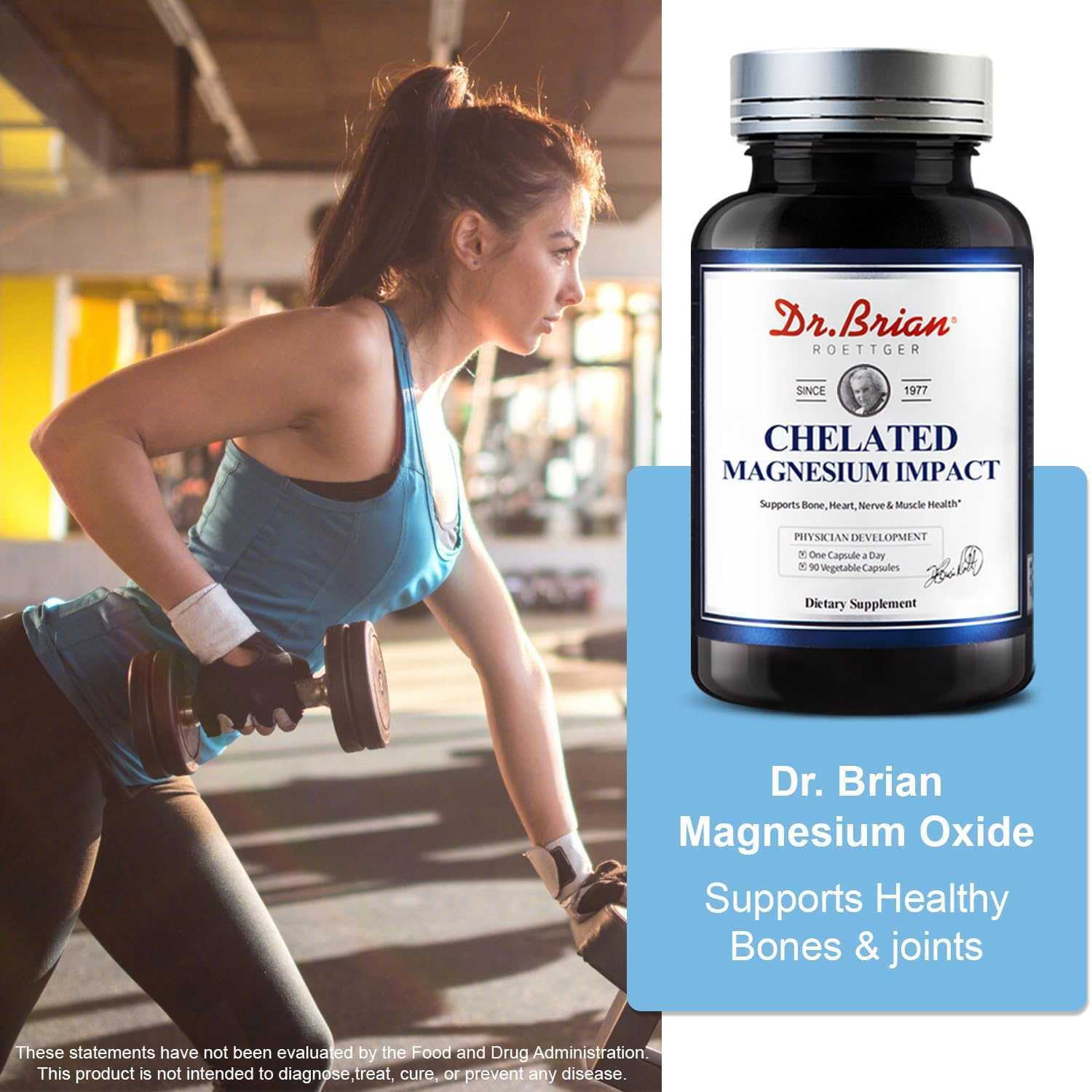 Bundle of Dr. Brian Roettger Policosanol and Chelated Magnesium Supplements for Heart Health