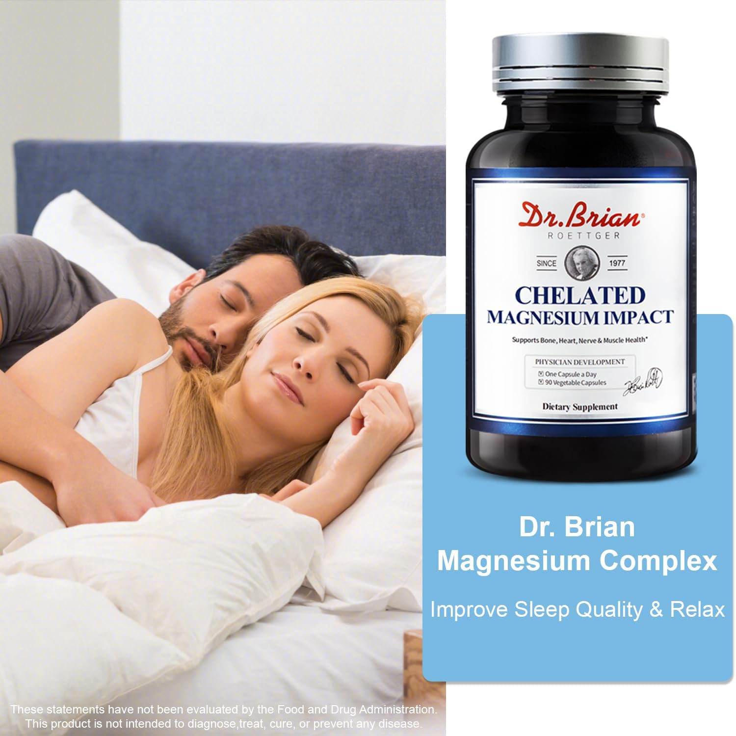 Bundle of Dr. Brian Roettger Policosanol and Chelated Magnesium Supplements for Heart Health