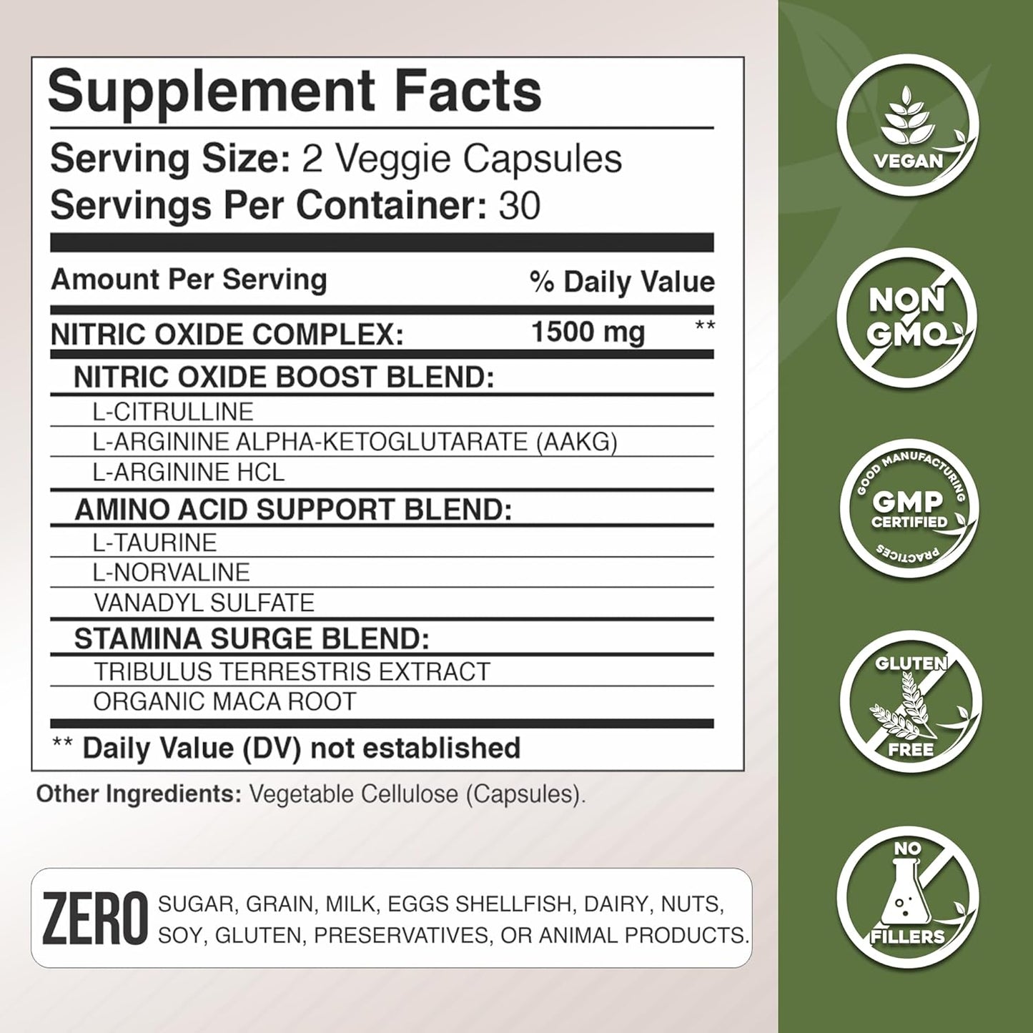 Bundle of Gade Nutrition Ashwagandha with Maca Root, Horny Goat Weed, Turkesterone, Tribulus Terrestris, Oanax Ginseng + Nitric Oxide Booster for Energy, Vitality, Performance, and Pump Support