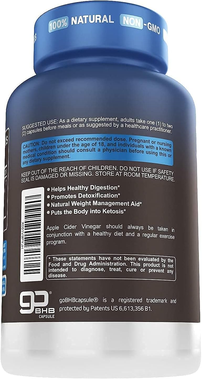 Bundle of Herbtonics Apple Cider Vinegar Plus Keto BhB Salts with OxyDigest for Digestive Health