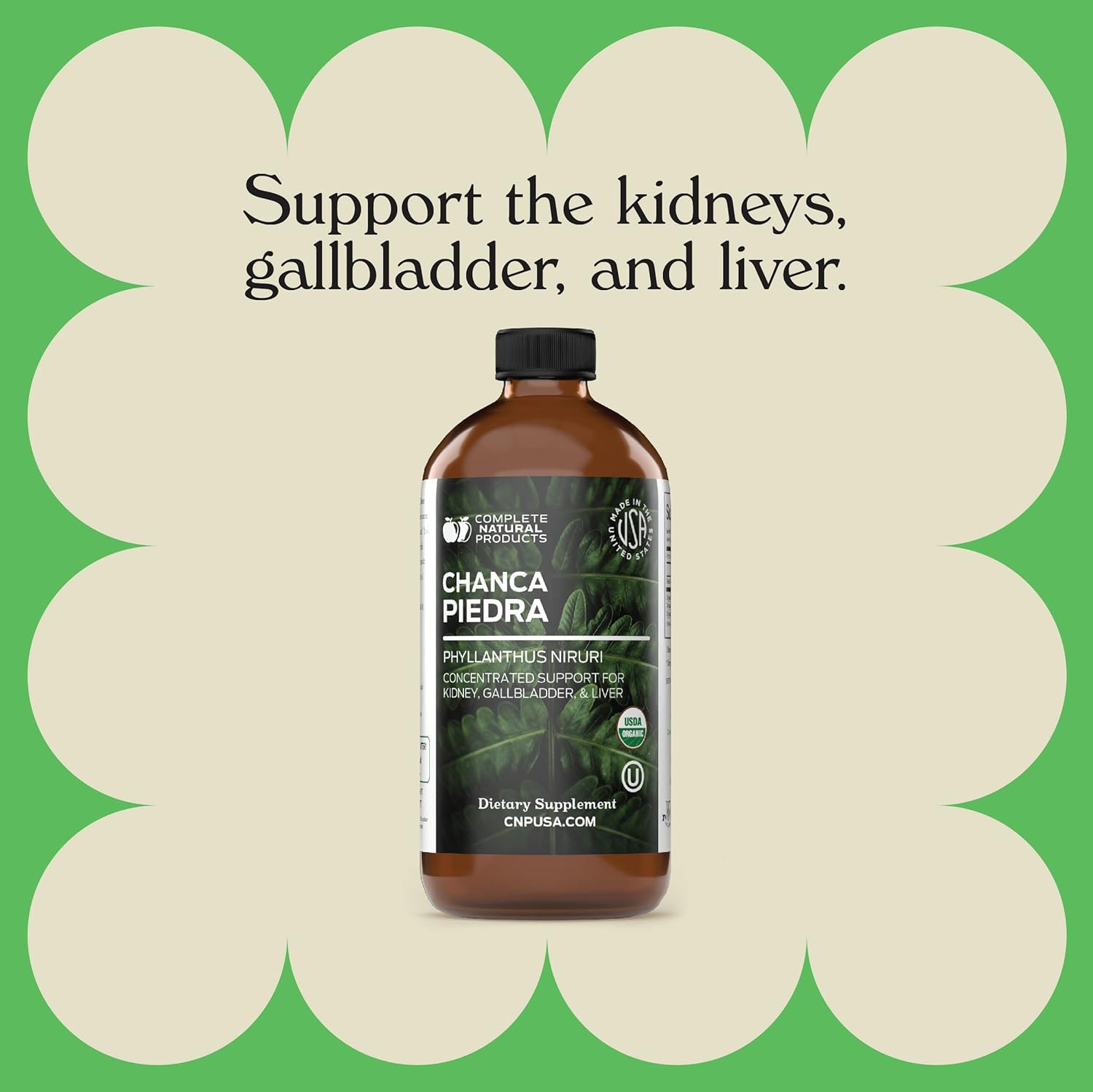 Bundle of Kidney Complete 16oz, Gallbladder Complete 16oz, and Chanca Piedra 16oz - Natural Products for Kidney and Gallbladder Health