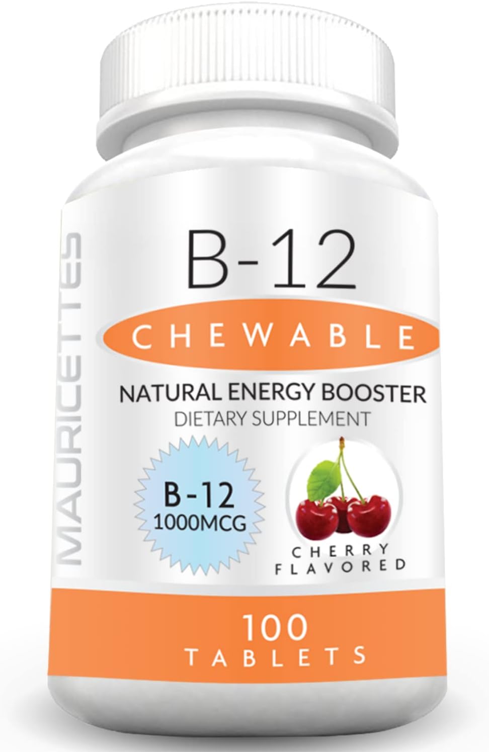 Bundle of Mauricettes Chewable Vitamin D3 with K2 and Chewable Vitamin B12 1000 mcg for Energy and Immune Support