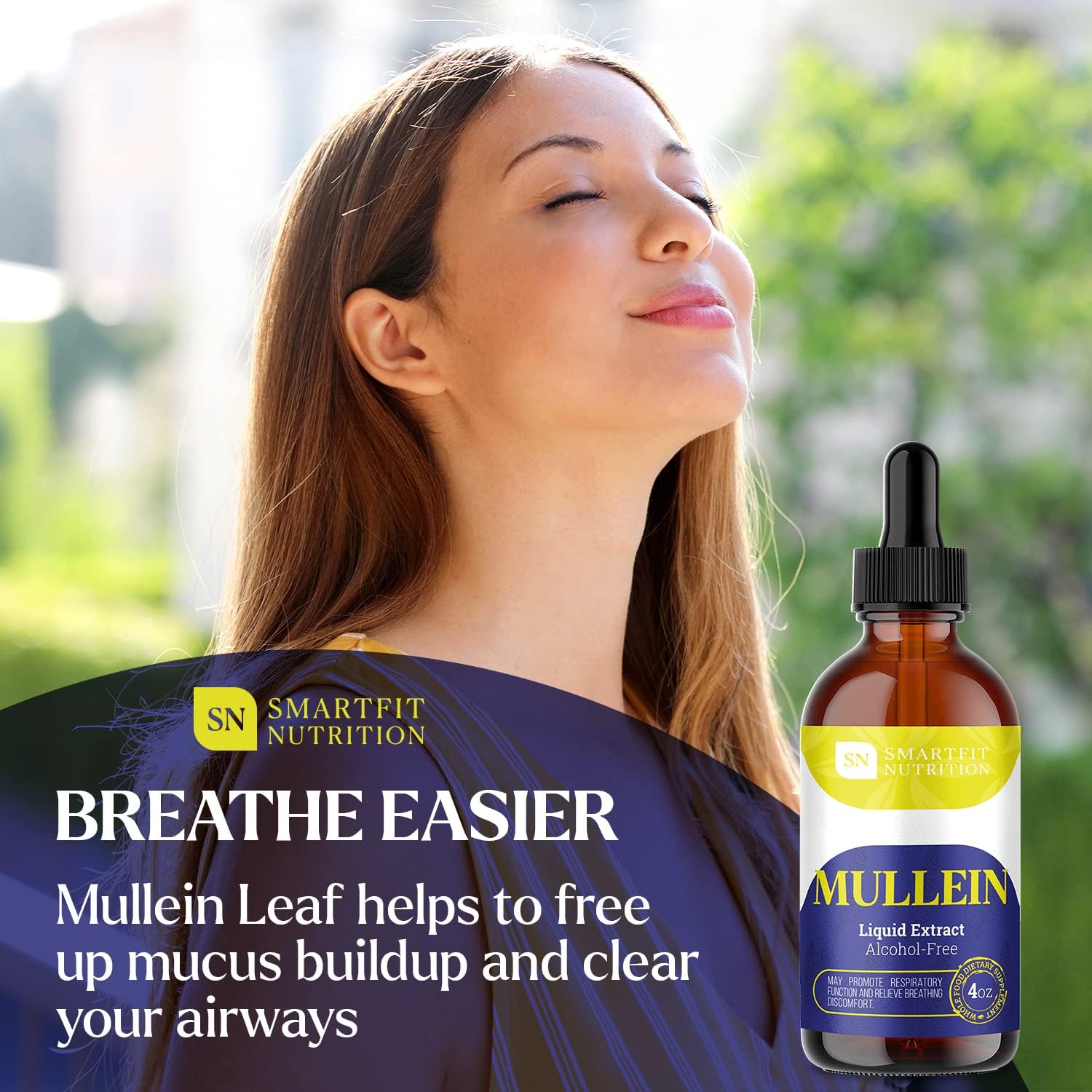Bundle of Mullein Leaf Extract & Lions Mane Extract for Lung Cleanse & Brain Boost - SN SMARTFIT NUTRITION - USA-Made