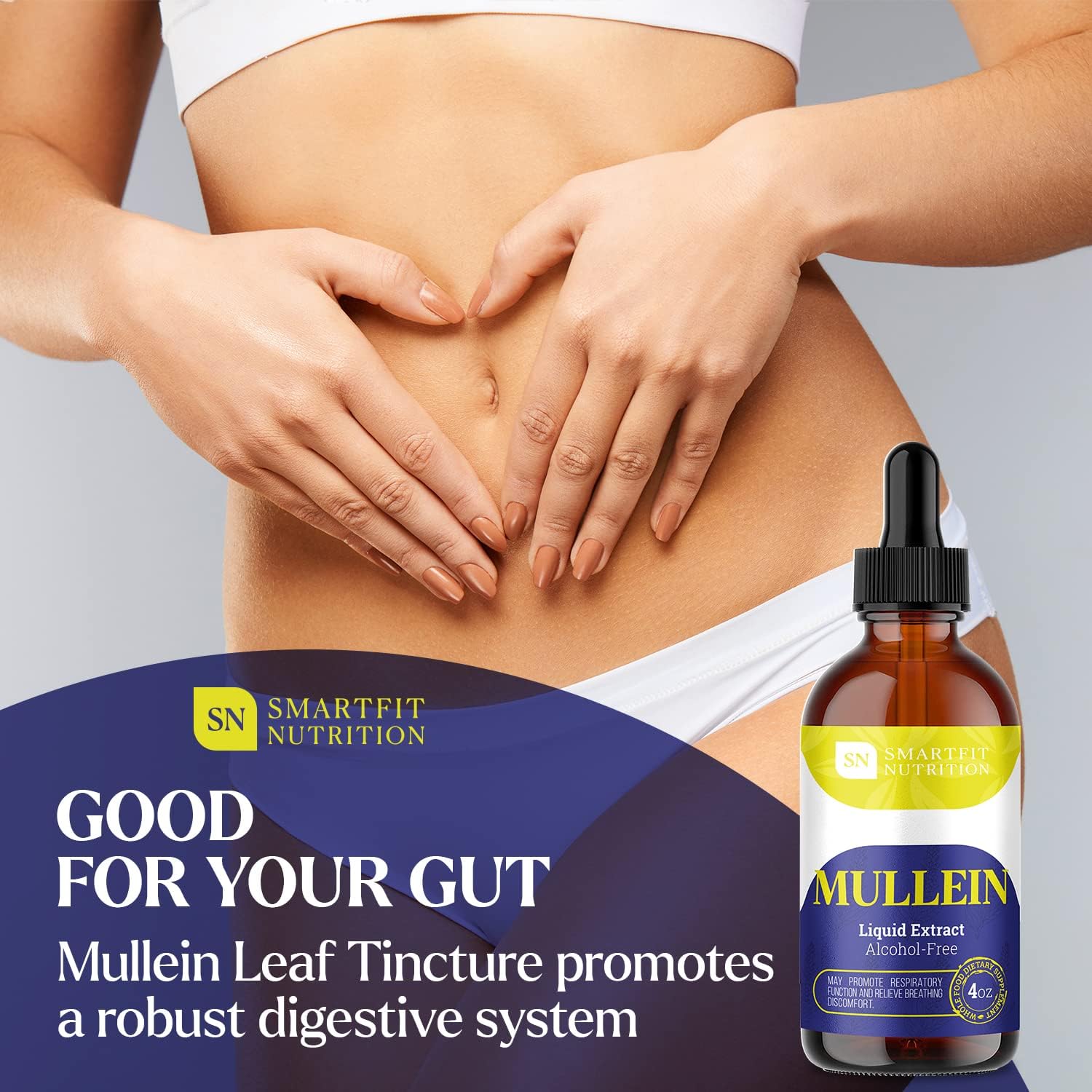 Bundle of Mullein Leaf Extract & Lions Mane Extract for Lung Cleanse & Brain Boost - SN SMARTFIT NUTRITION - USA-Made