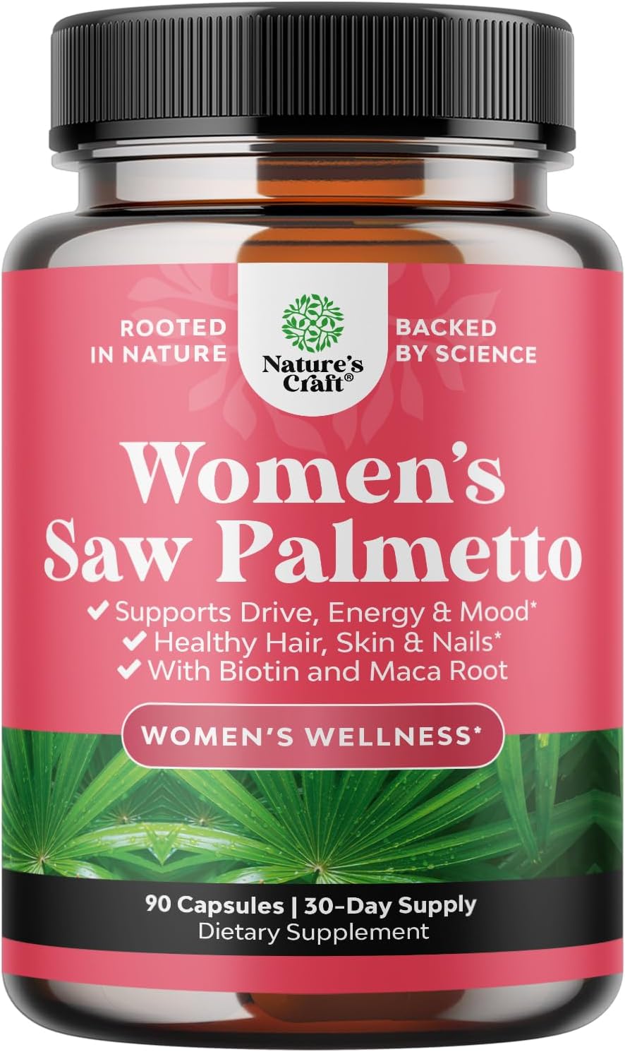 Bundle of Natures Craft G Curve Horny Goat Weed & Extra Strength Saw Palmetto for Women - Boost Energy, Mood, Performance, & Hair Health