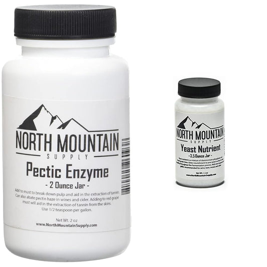 Bundle of North Mountain Supply Pectic Enzyme and Yeast Nutrient for Winemaking