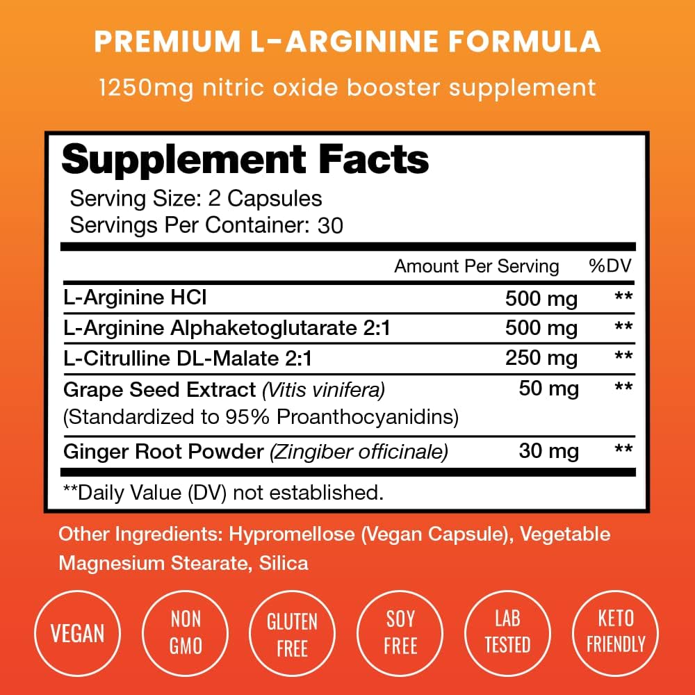 Bundle of NutraChamps Ginseng Gold Series and L-Arginine - Boost Energy and Performance