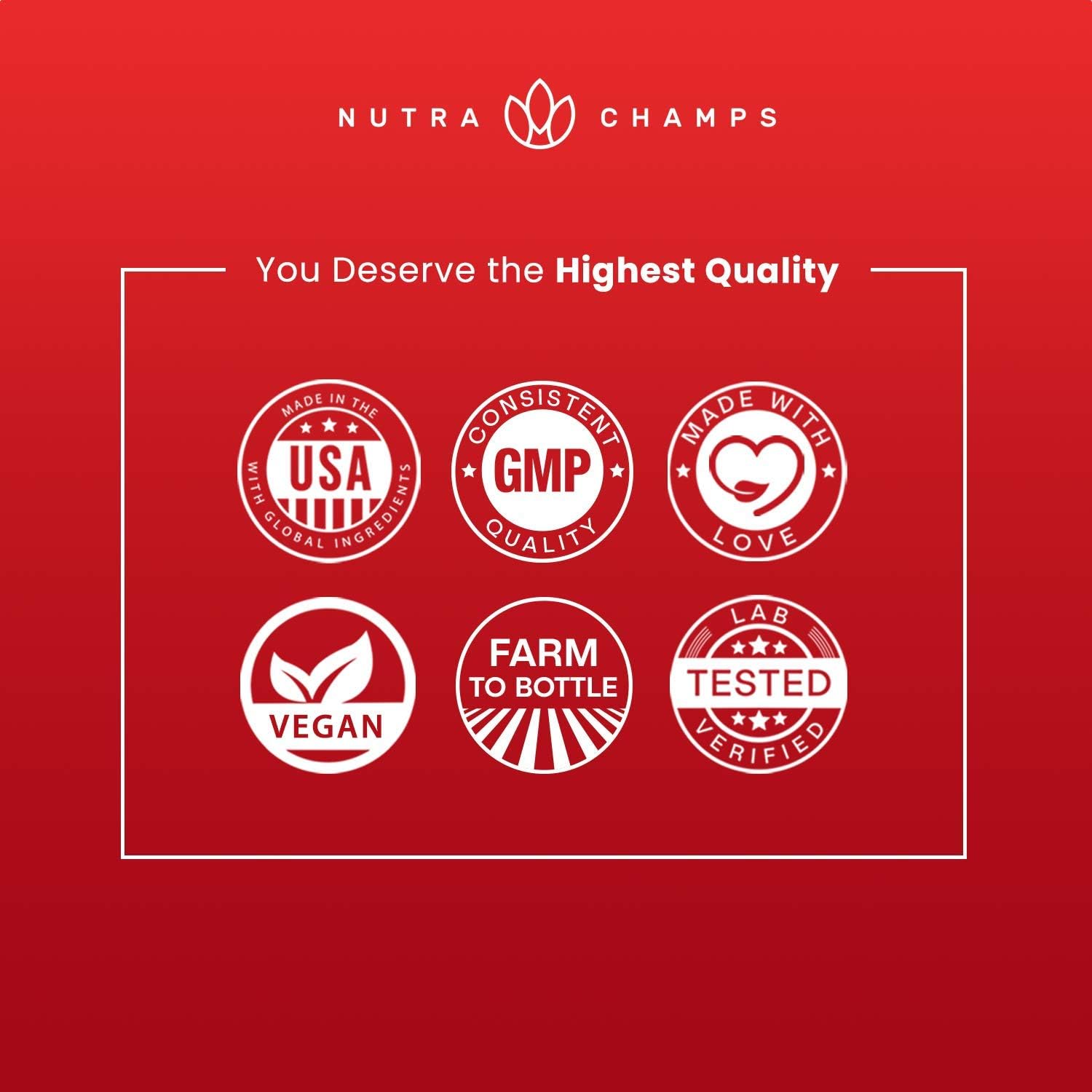Bundle of NutraChamps Maca Root and Korean Ginseng Capsules for Energy and Vitality Boost