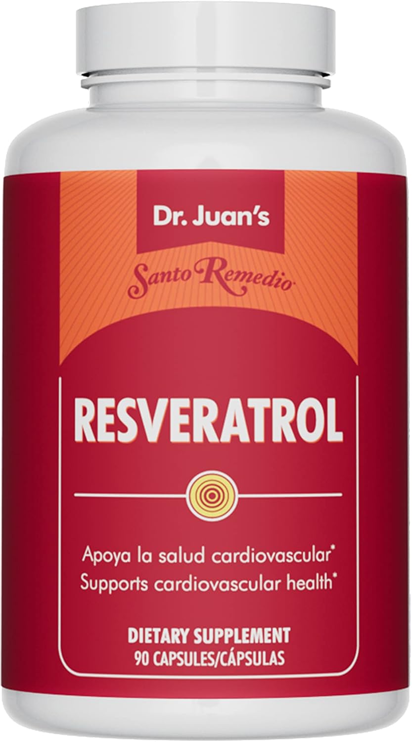 Bundle of Santo Remedio Resveratrol and Nopal Supplement for Health