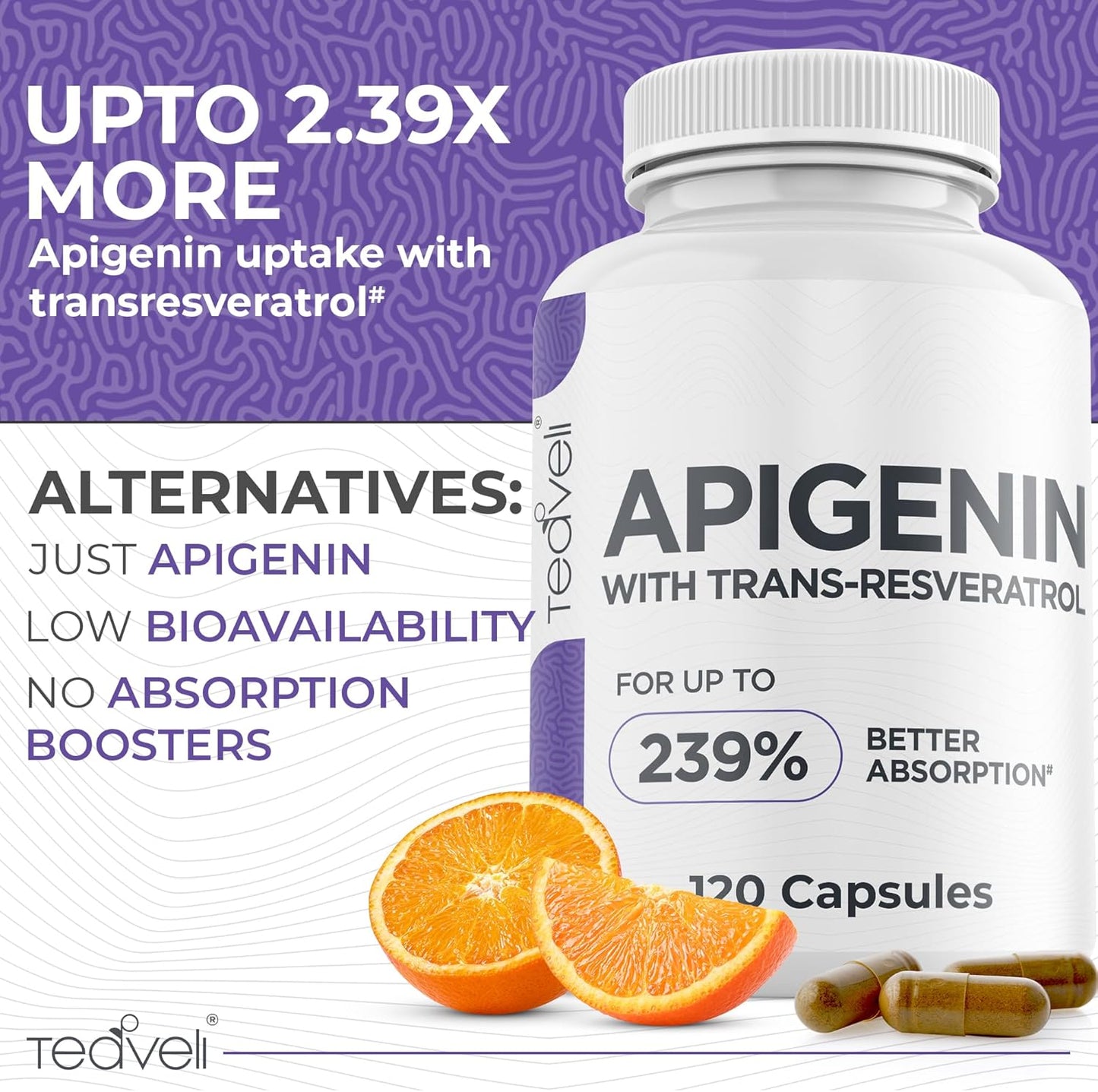 Bundle of Teaveli Advanced Apigenin and PharmaGABA for Enhanced Wellness and Relaxation
