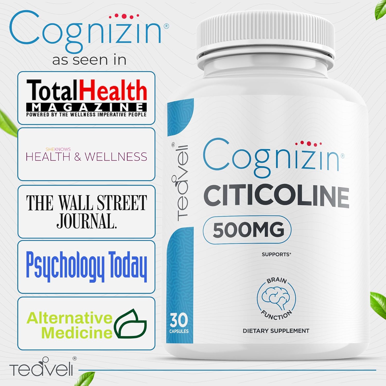 Bundle of Teaveli Pharma GABA and Citicoline for Cognitive Support