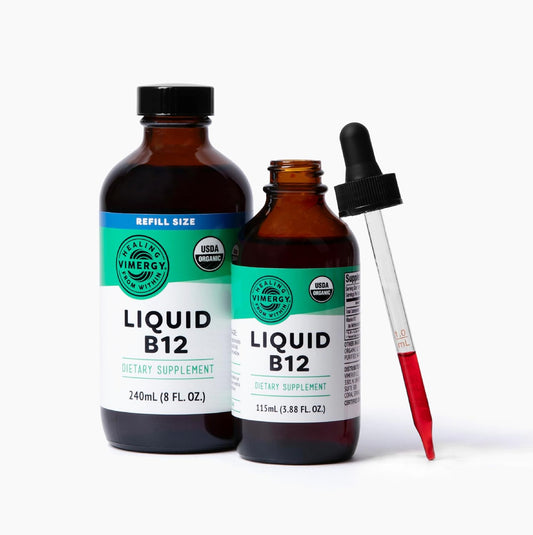 Bundle of Vimergy Liquid B12 (115 mL) and Refill (240 mL)