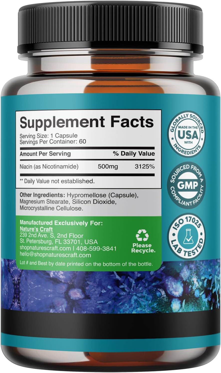 Bundle of Youthful Trans Resveratrol and Vitamin B3 Nicotinamide Capsules for Brain and Immune Support