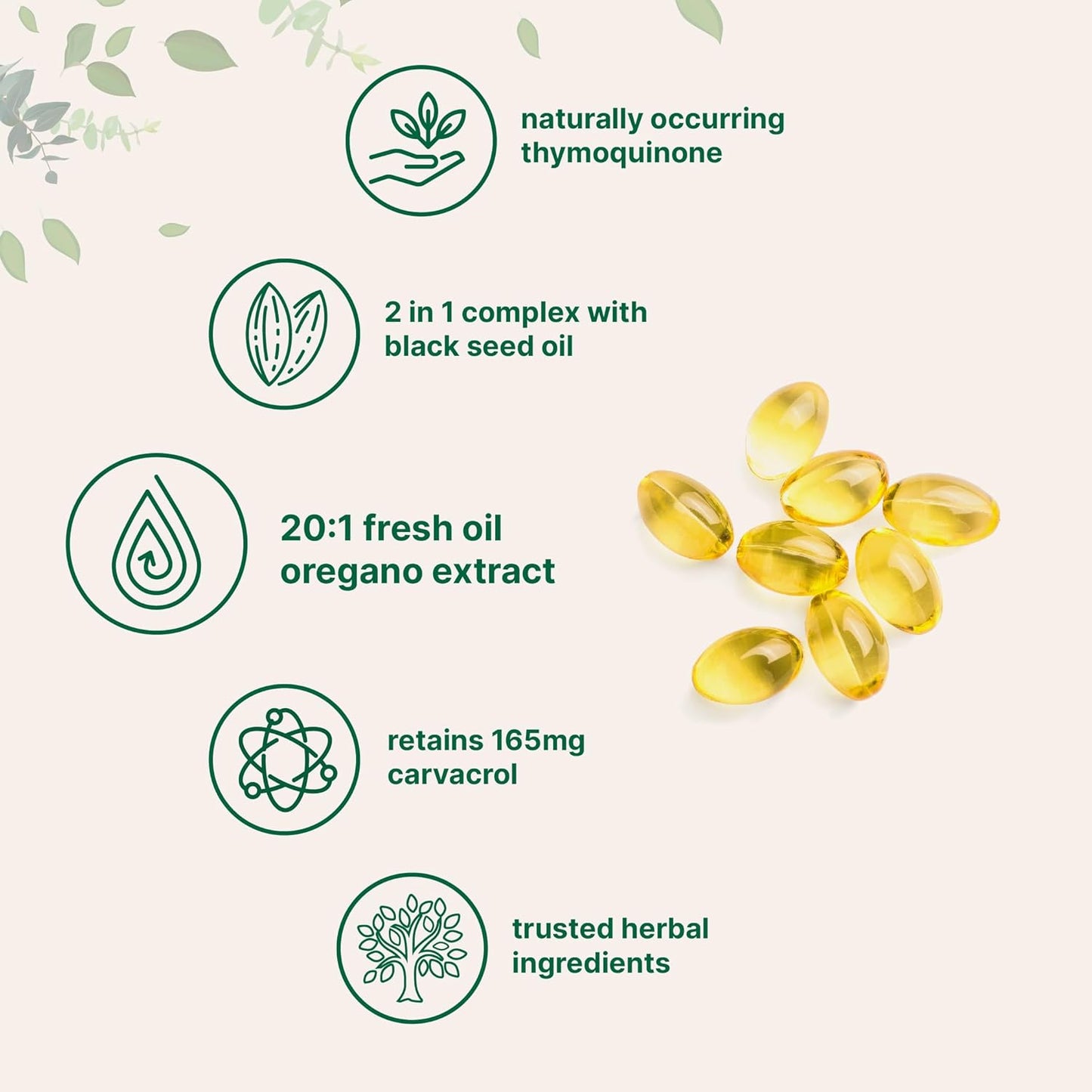 Bundle Pack: Micro Ingredients Oil of Oregano Softgels 6,000mg with Vitamin D3 5,000 IU | High Strength Carvacrol & Thymoquinon | Cholecalciferol Supplement