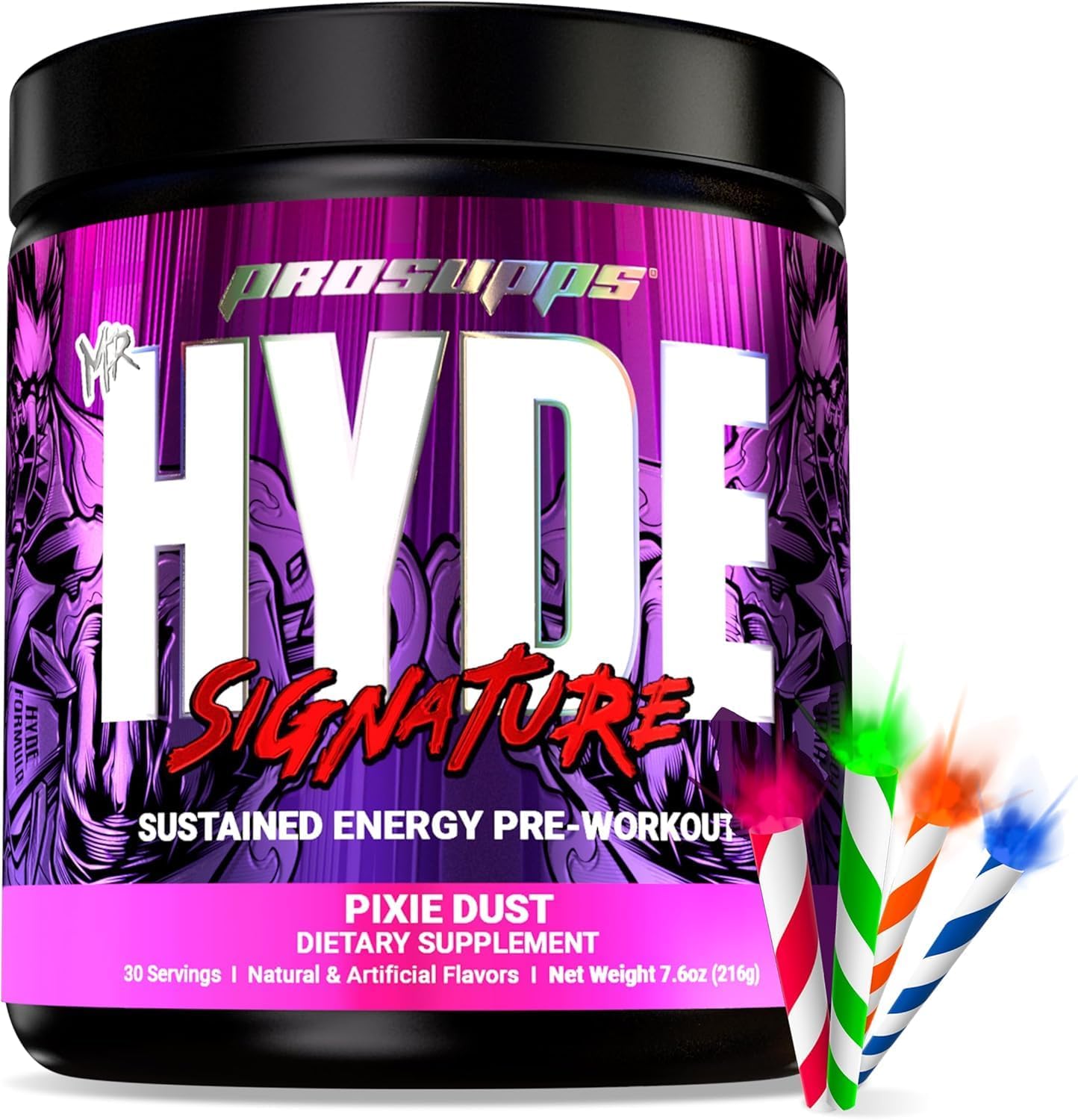 Bundle: PROSUPPS L-Carnitine 3000 Dragon Fruit Shots + Mr. Hyde Signature Series Pixie Dust Pre-Workout Energy Powder
