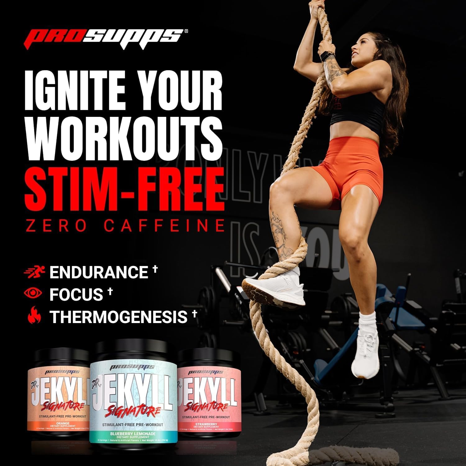 Bundle: PROSUPPS L-Carnitine 3000 Liquid Shots (31 Servings, Dragon Fruit) + Mr. Hyde Signature Series Pre-Workout Powder (30 Servings, Strawberry)