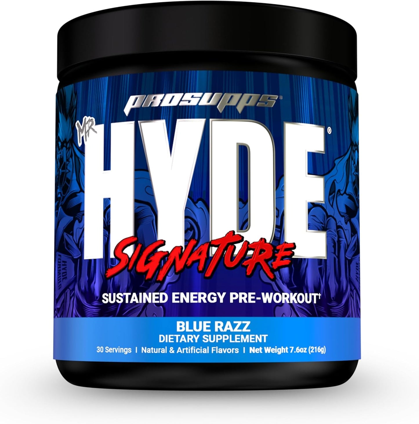 Bundle: PROSUPPS L-Carnitine 3000 Liquid Shots (Dragon Fruit) + Mr. Hyde Pre-Workout Energy Powder (Blue Razz)