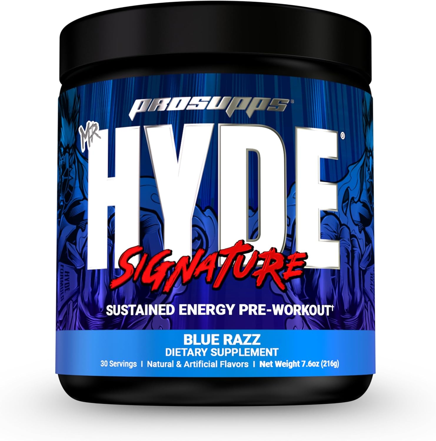Bundle: PROSUPPS L-Carnitine 3000 Liquid Shots (Dragon Fruit) + Mr. Hyde Pre-Workout Energy Powder (Blue Razz)