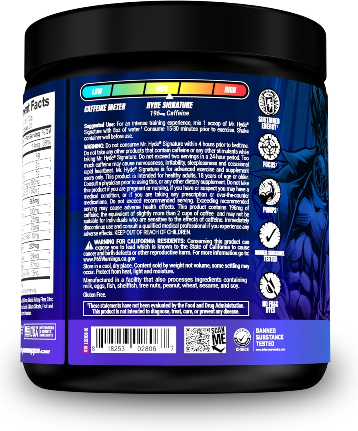 Bundle: PROSUPPS L-Carnitine 3000 Liquid Shots (Dragon Fruit) + Mr. Hyde Pre-Workout Energy Powder (Blue Razz)