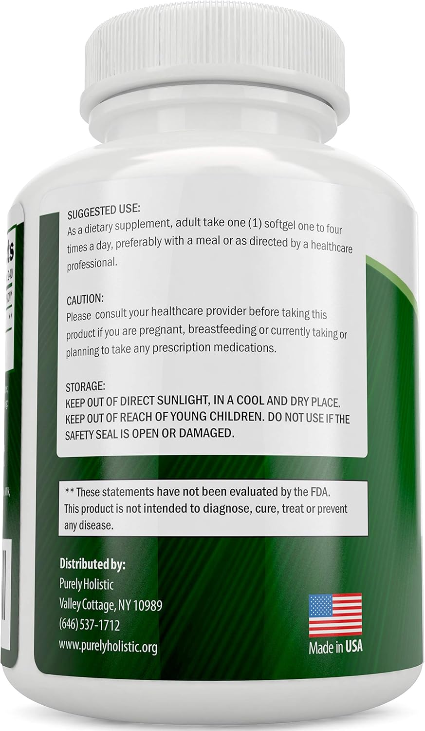 Bundle: Red Yeast Rice 1200mg, Niacin, CoQ10 100mg - 120 Capsules & 240 Softgels - USA Made