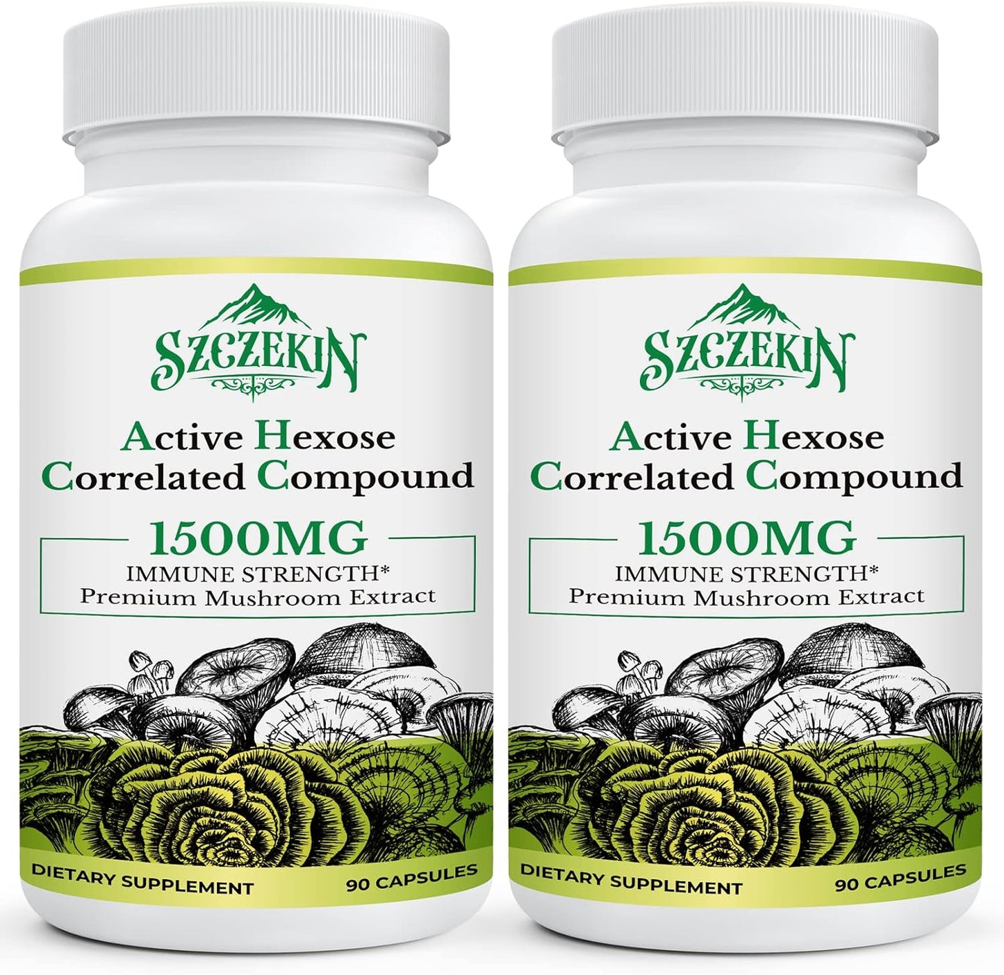Bundle: SZCZEKIN Active Hexose Correlated Compound 1500 mg Capsules + Liposomal Supplement 240 SoftGels