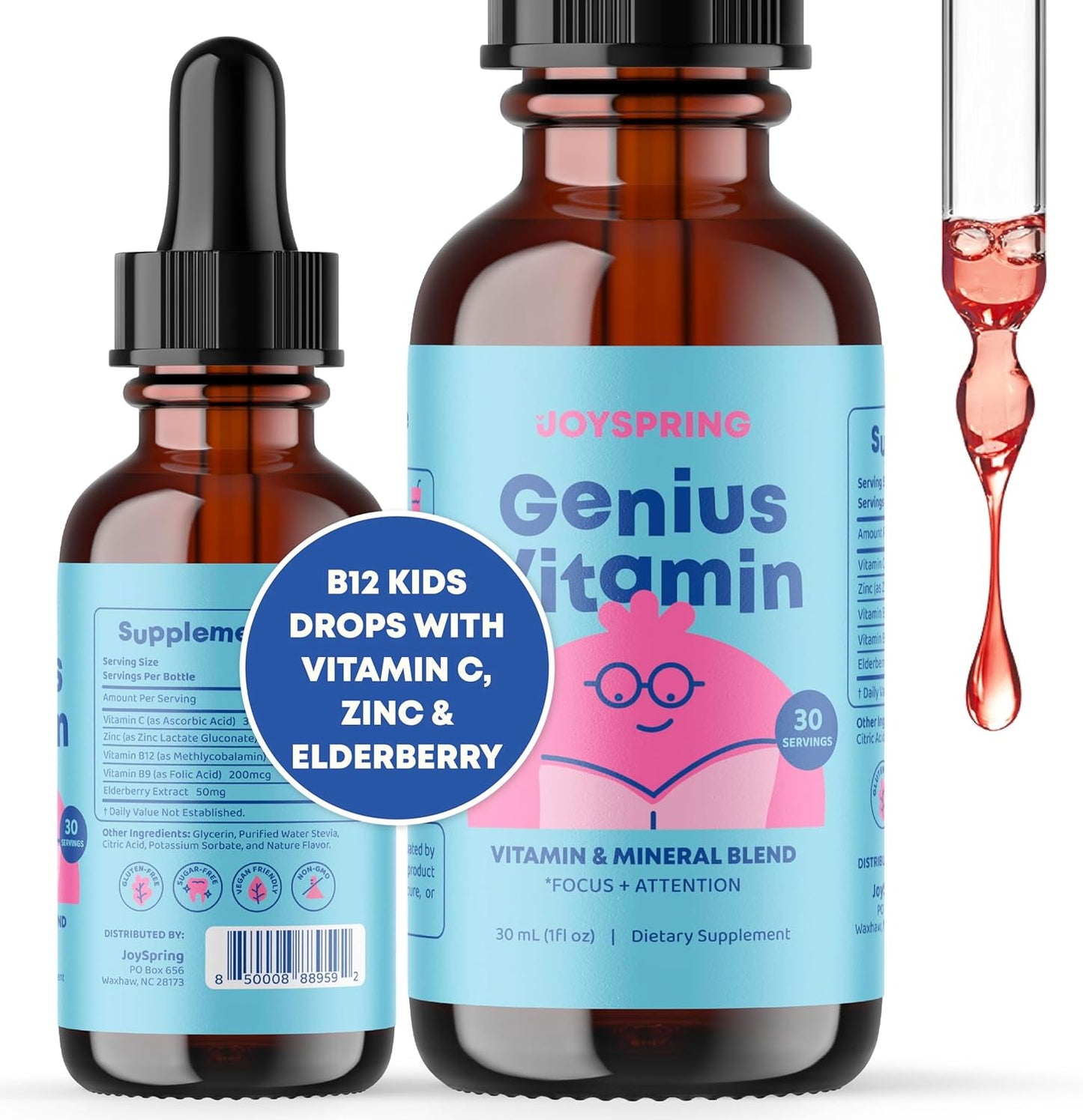 Burdock Root & Elderberry Kids Multivitamin Bundle - Non-GMO Immunity Support Liquid Formula - Vegan & Vegetarian