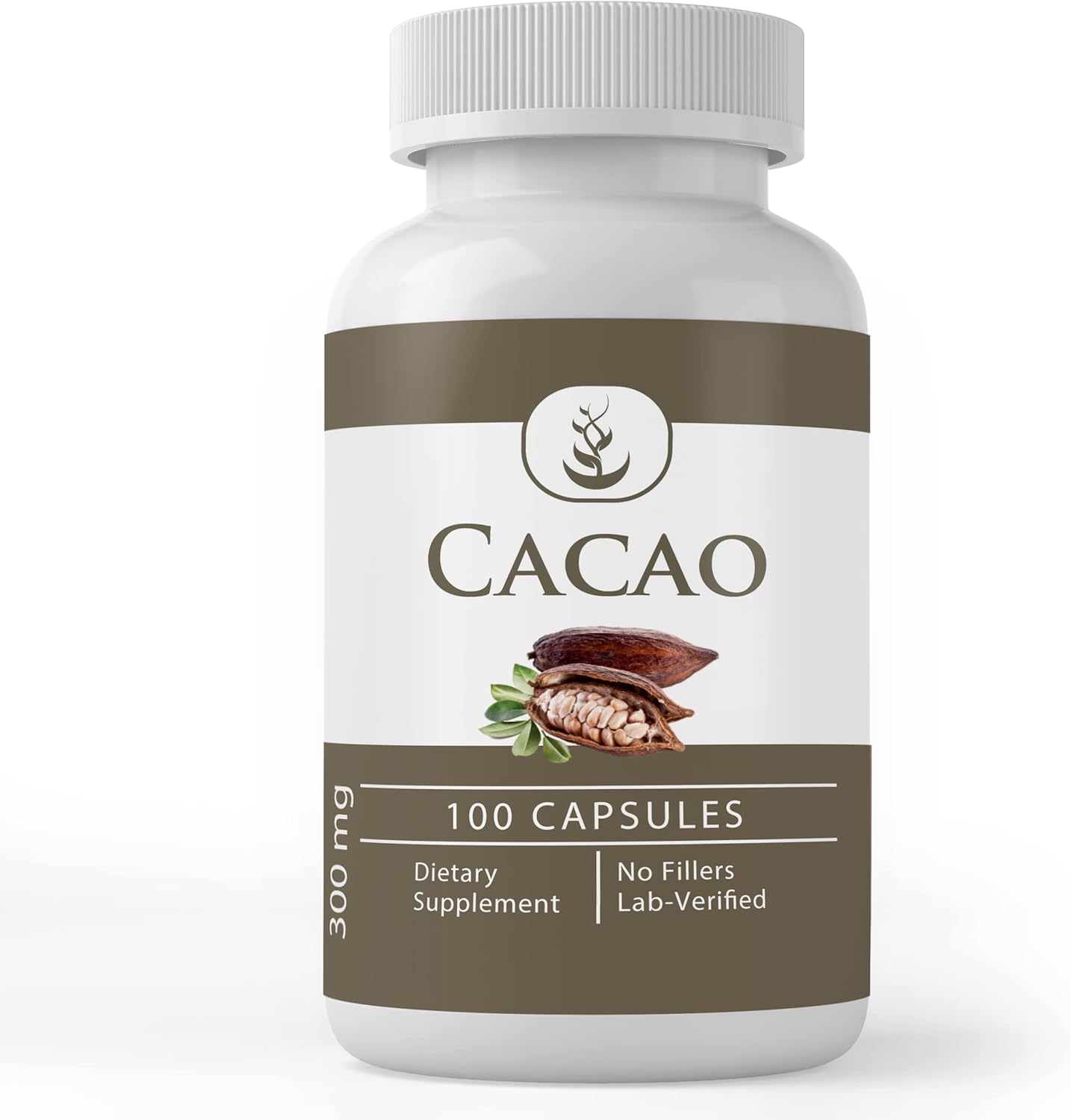 Cacao & Resveratrol Capsule Bundle - 100 Capsules Each, Pure Ingredients, Lab Tested, No Additives