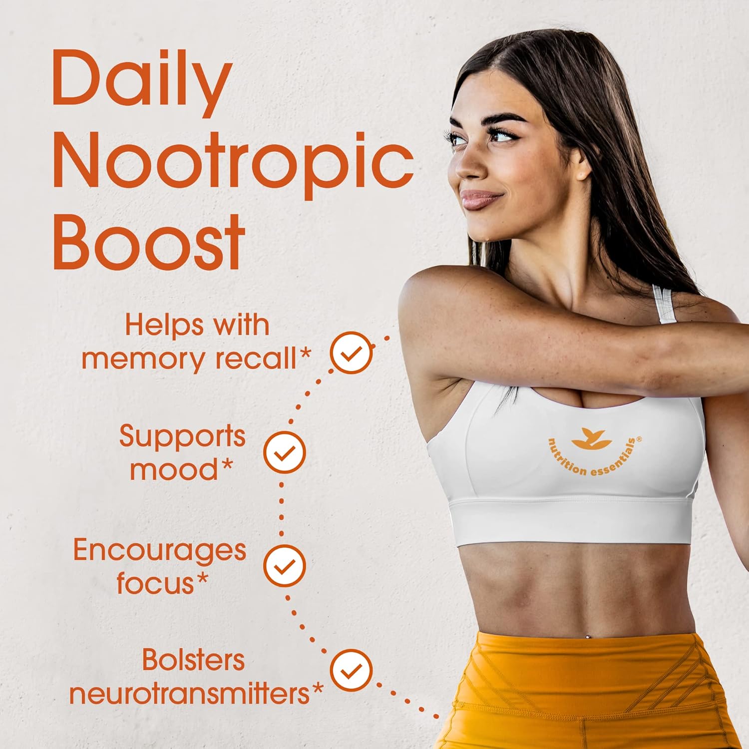 Caffeine-Free Brain Support Supplement with St. John's Wort and Ginkgo Biloba - Nootropic Capsules for Cognitive Health - BoostGo Australia