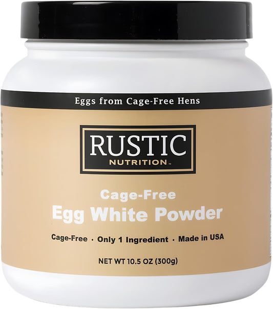 Cage-Free Egg White Protein Powder, Made in USA from Humanely-Raised Eggs, Unflavored, 10.5 Oz