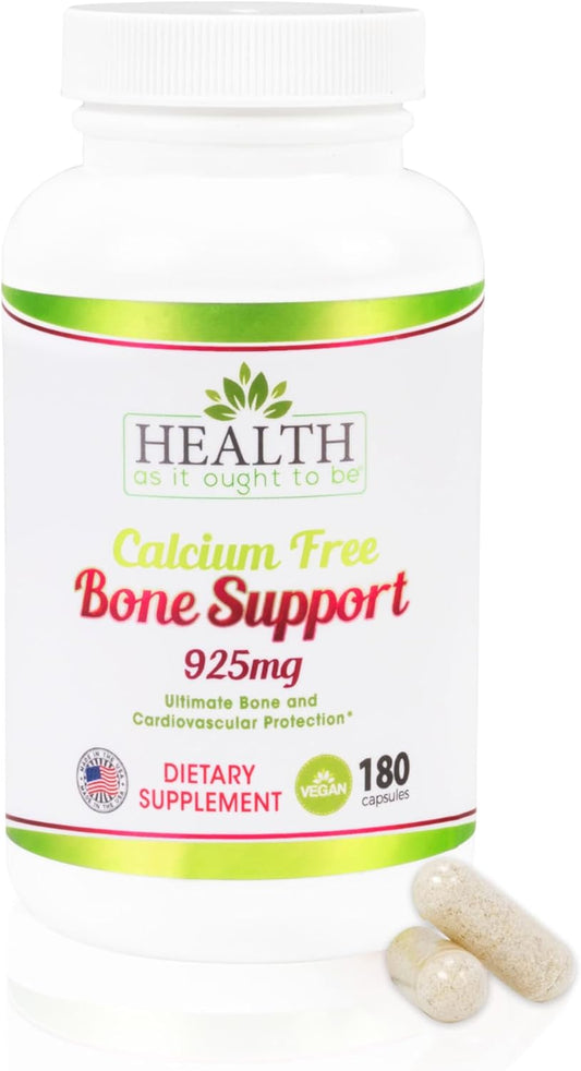 Calcium-Free Bone and Cardiovascular Support Supplement - 180 Capsules for Ultimate Health