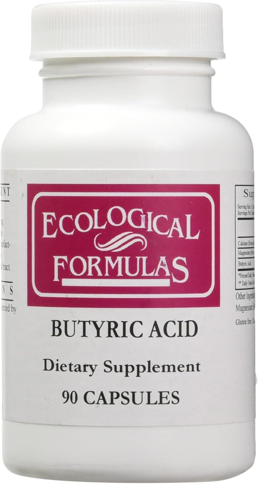 Calcium Magnesium Butyrate Capsules for Gut Health - 90 Count, Cream Color, 1-Pack