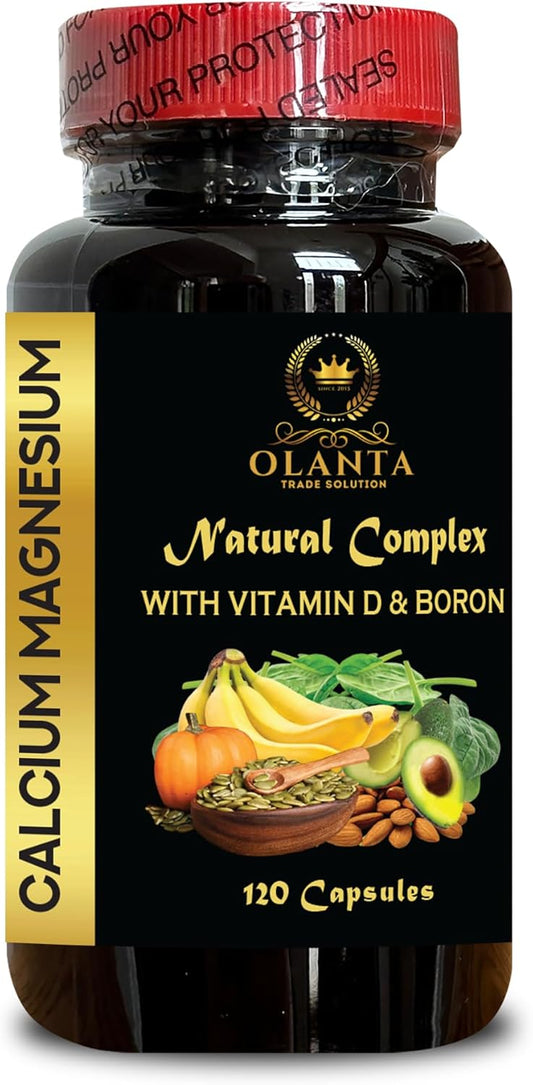 Calcium Magnesium Complex Supplement for Immune and Dental Health - 120 Capsules