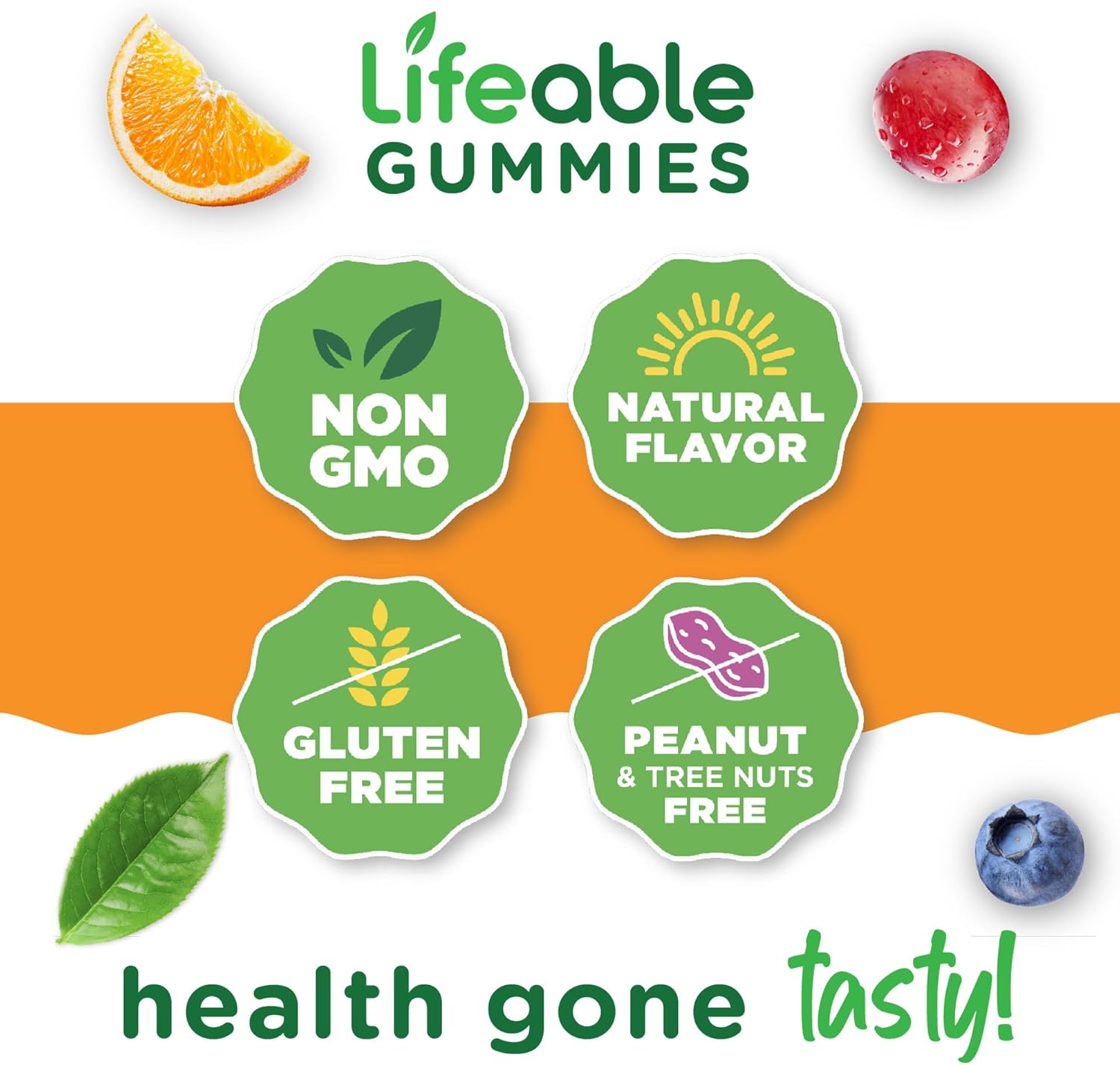 Calcium Magnesium Zinc D3 Gummies for Adults | Delicious Supplement for Tooth & Bone Health | 90 Gummies