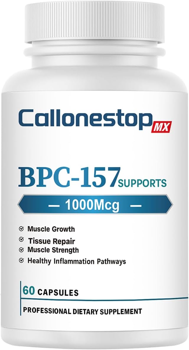 Callonestop MX BPC-157 Peptide Capsules - Muscle Growth Supplement, Gluten Free - 60 Count