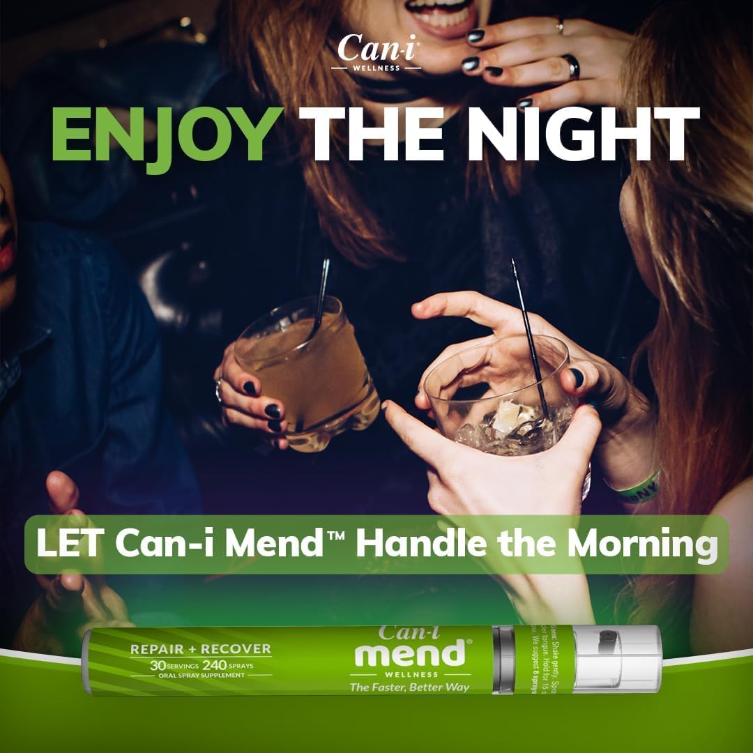 Can-i Wellness Feel Amazing Liver Detox Spray | Fast-Acting Post-Party Relief | 30 Servings | Natural Immune & Liver Support with Vitamins A, E, B6 | After-Drink Remedy