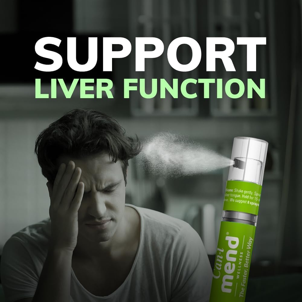 Can-i Wellness Feel Amazing Liver Detox Spray | Fast-Acting Post-Party Relief | 30 Servings | Natural Immune & Liver Support with Vitamins A, E, B6 | After-Drink Remedy