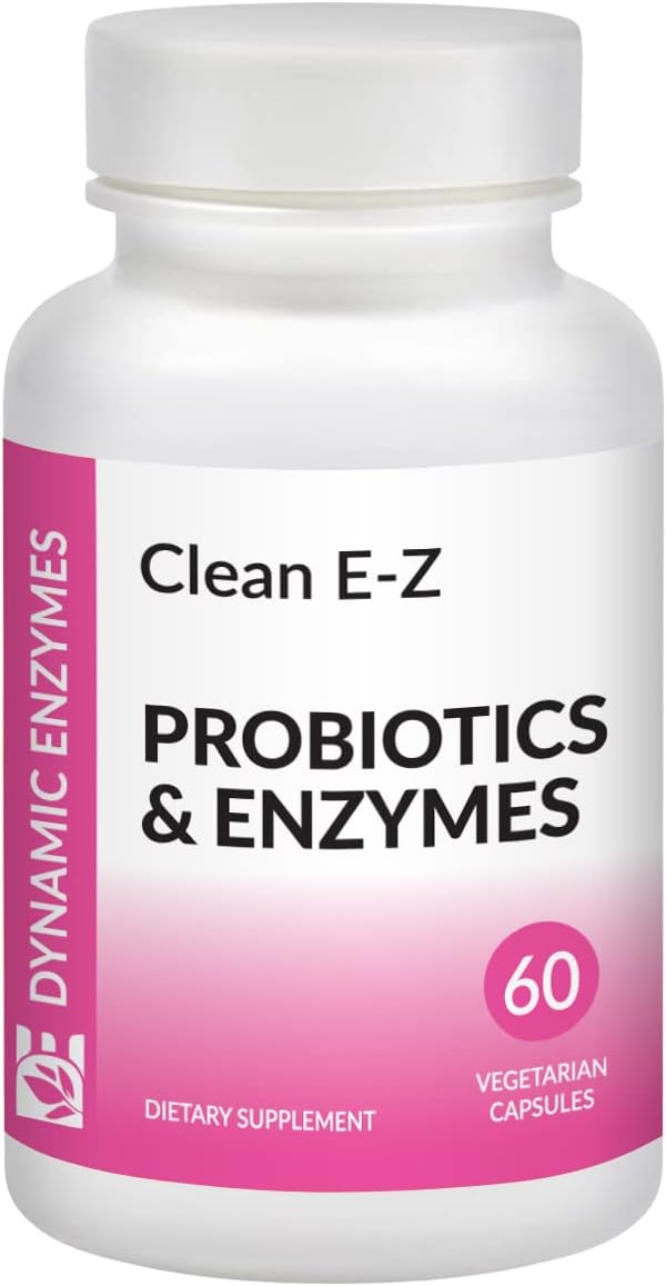 Candida Cleanse with Dynamic Enzymes - Promotes Gut Balance, Digestive Health, Probiotics & Enzymes - 60 Capsules
