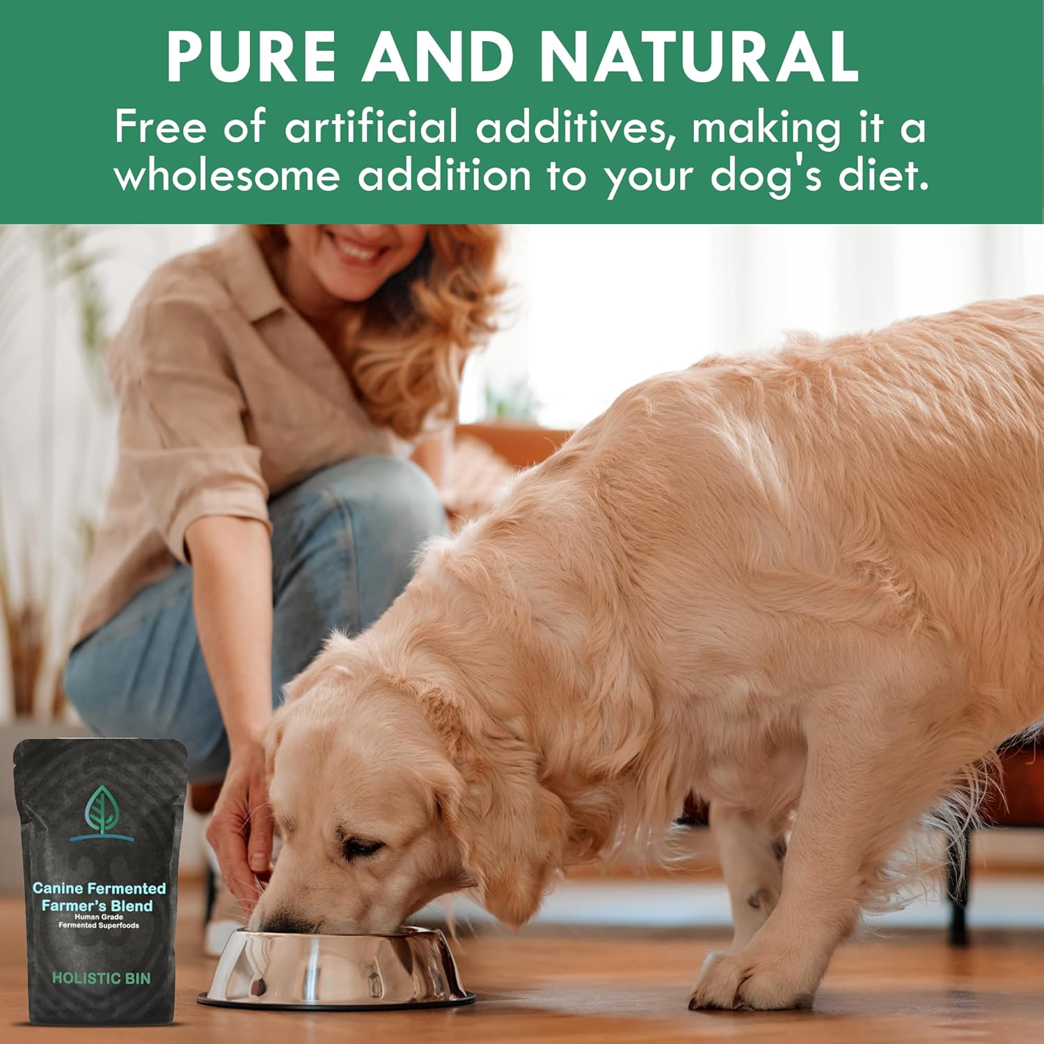 Canine Multivitamin Powder with Fermented Ingredients for Digestive Health - 50g Powder
