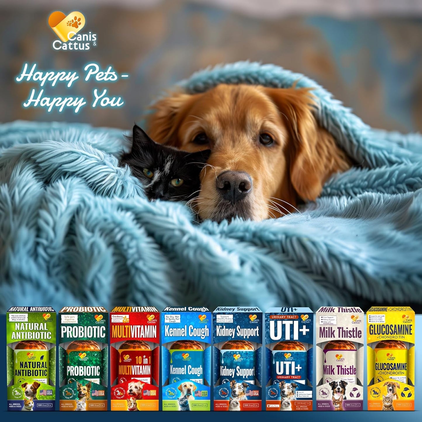 Canis&Cattus Dog and Cat Supplement Drops with Cranberry - 2 Oz