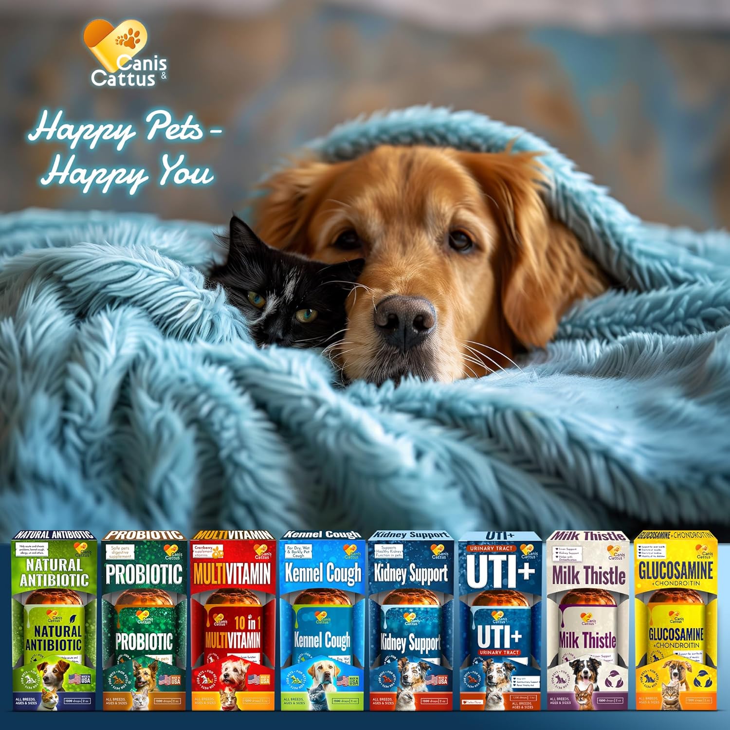 Canis&Cattus Dog and Cat Supplement Drops with Cranberry - 2 Oz