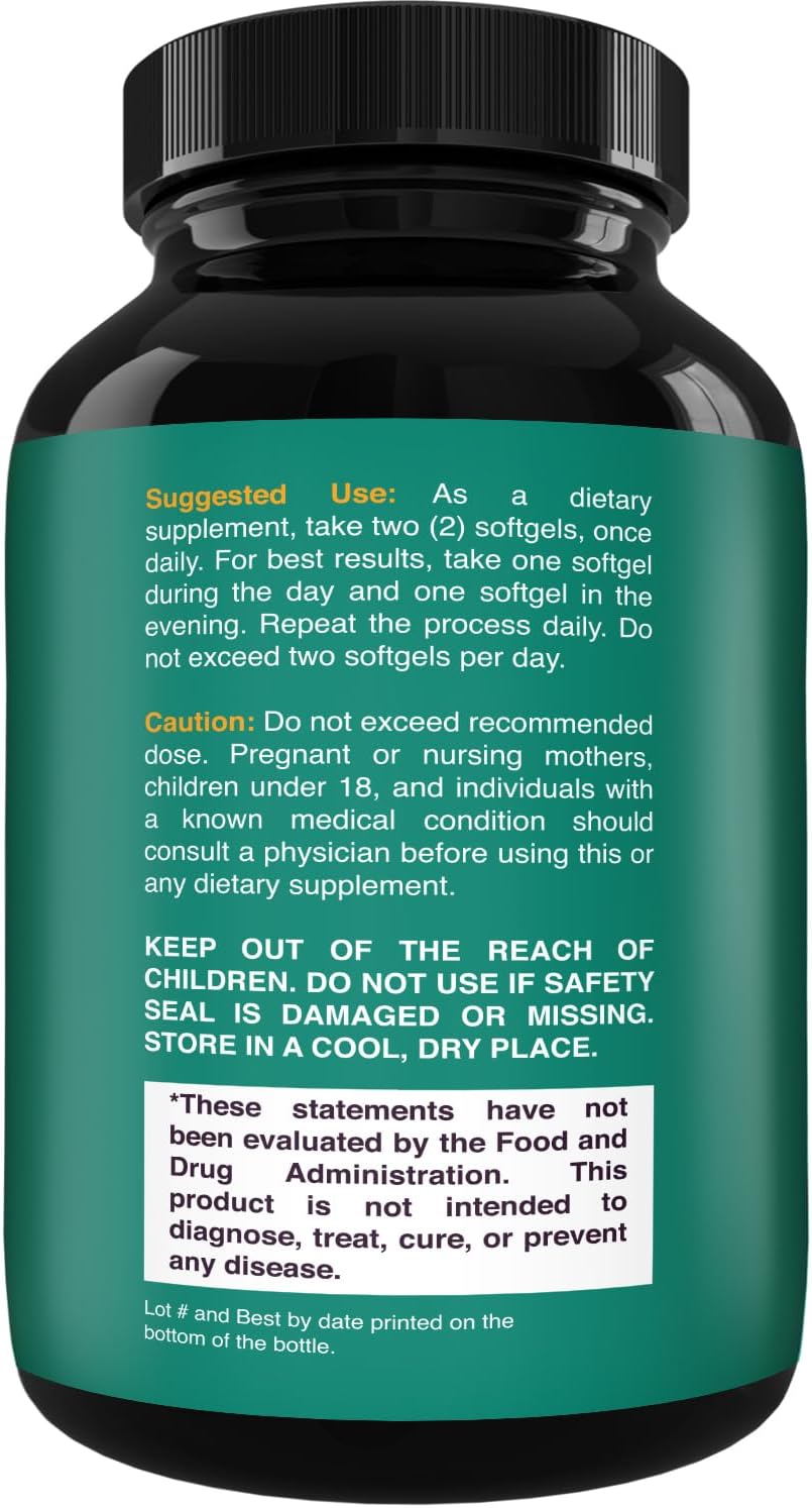 Caprylic Acid Coconut Oil Softgels for Body Sculpting & Brain Health - Sustainable Energy Support - Non GMO Gluten Free Keto Formula