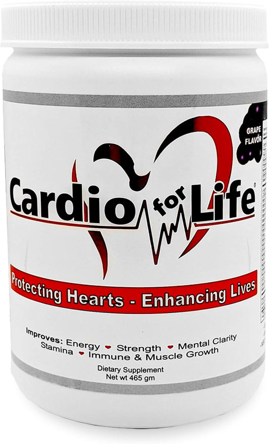 CardioForLife 16 oz. Powder with AstraGin and Grape Flavor - Heart Health Supplement