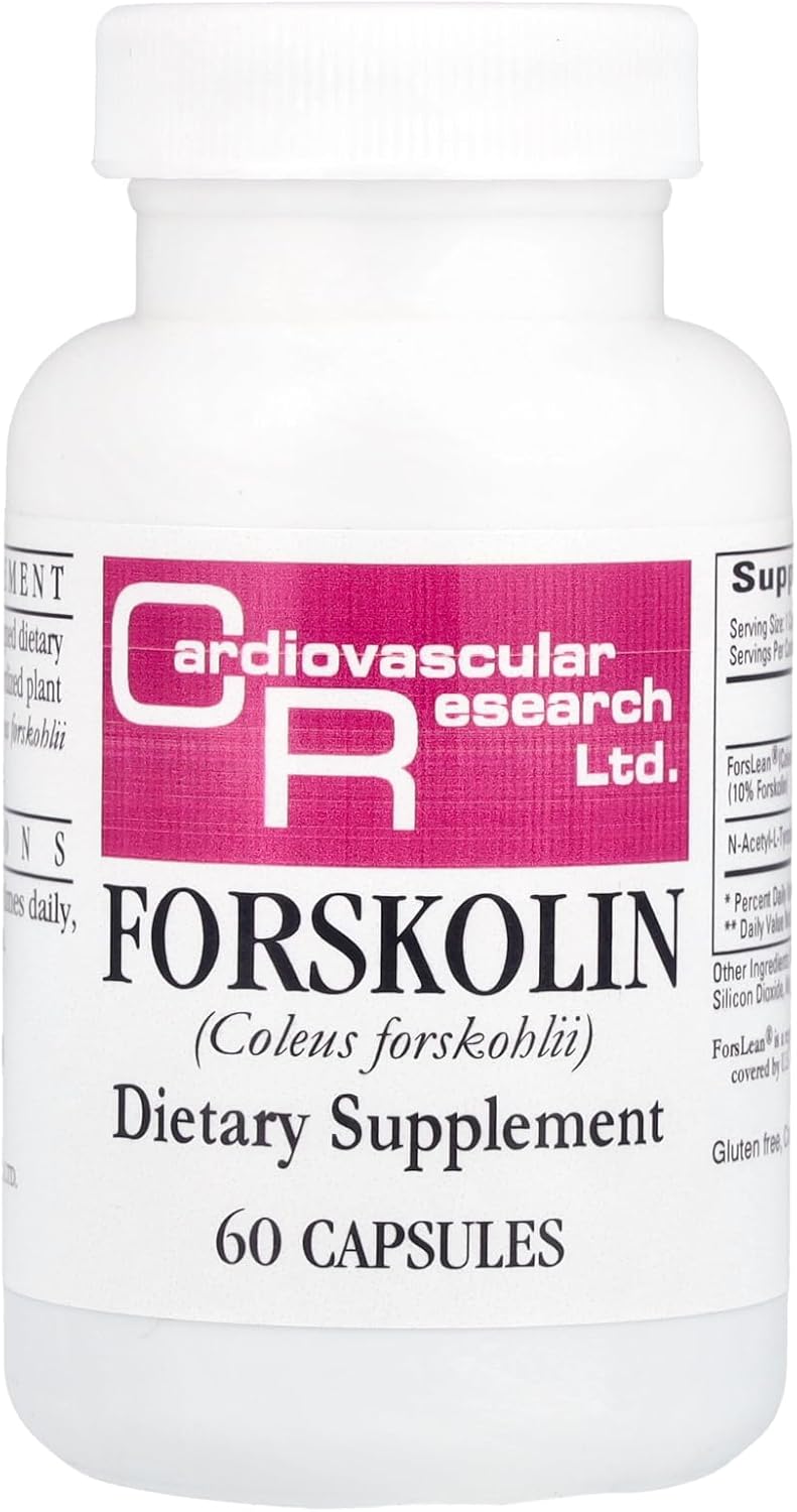 Cardiovascular Research Forskolin Supplement - White, 60 Count by Ecological Formulas for Heart Health