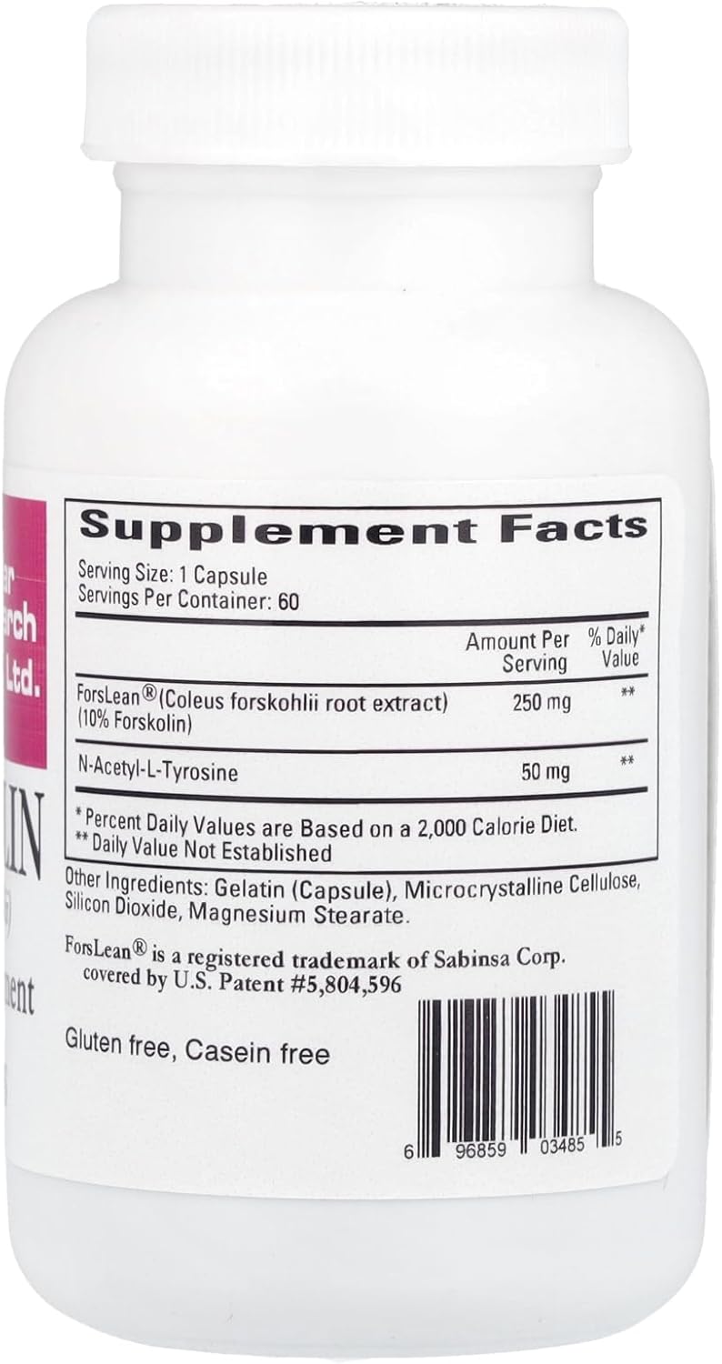 Cardiovascular Research Forskolin Supplement - White, 60 Count by Ecological Formulas for Heart Health