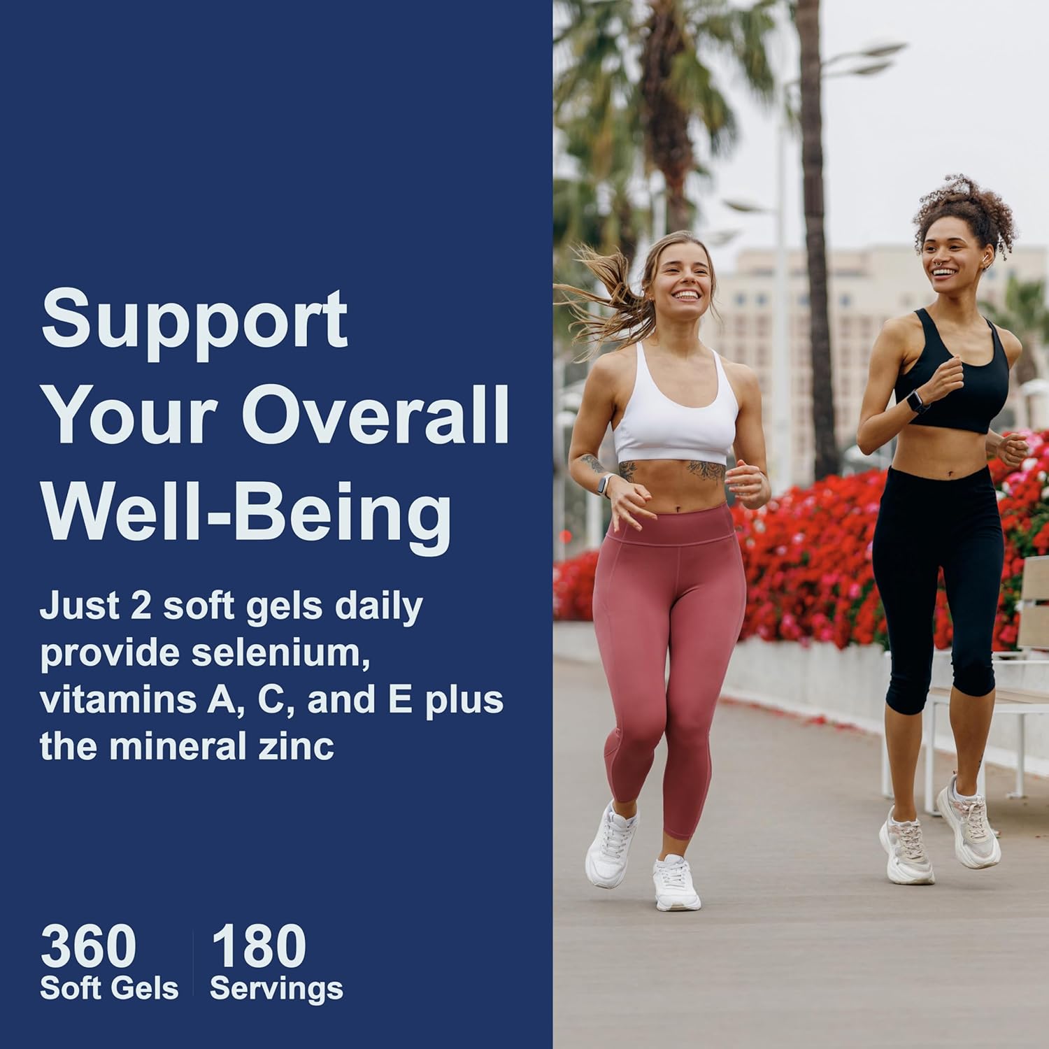 Carlson ACES + Zn Softgels Multivitamin with Zinc, Vitamins A, C, E, Selenium for Cellular Health & Immune Support, Antioxidant Formula