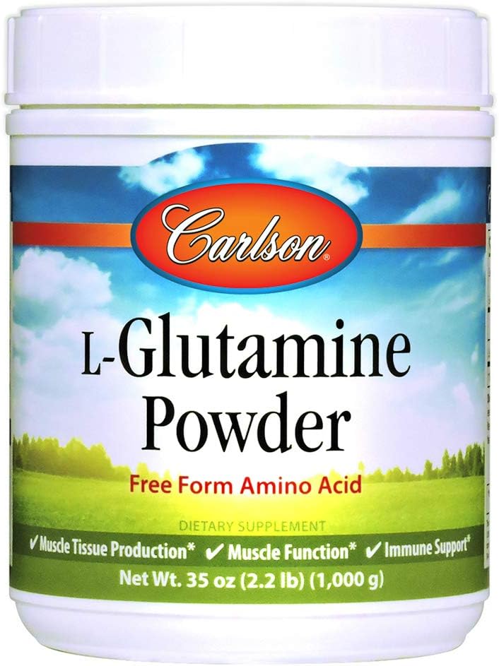 Carlson L-Glutamine Powder 1000g - Free-Form Amino Acid for Muscle Tissue & Immune Support - 35oz