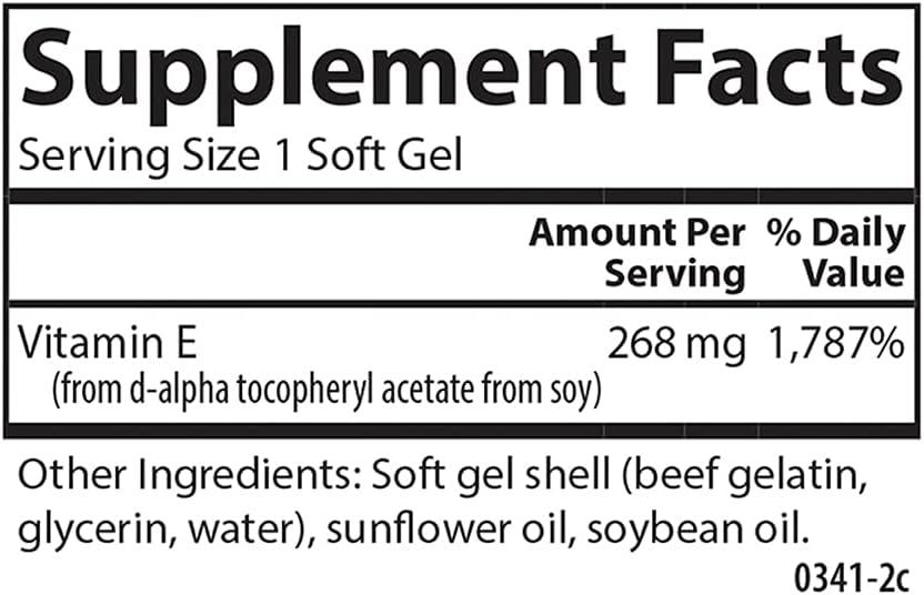 Carlson Labs E-Gems Natural Vitamin E Softgels - 400 IU, 60 Count