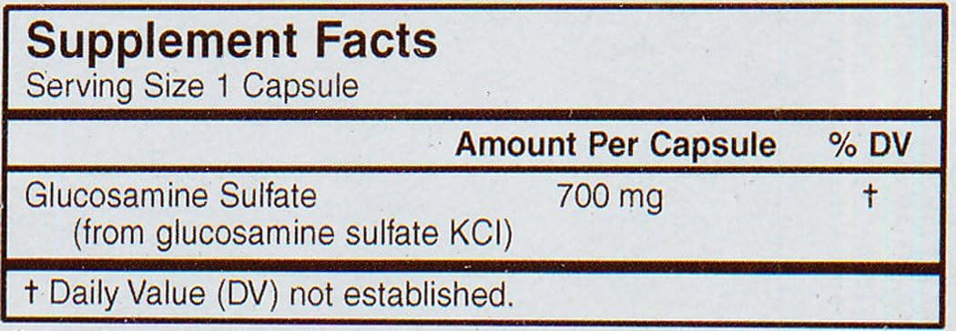 Carlson Labs Glucosamine Sulfate Capsules, 750mg - 60 Count