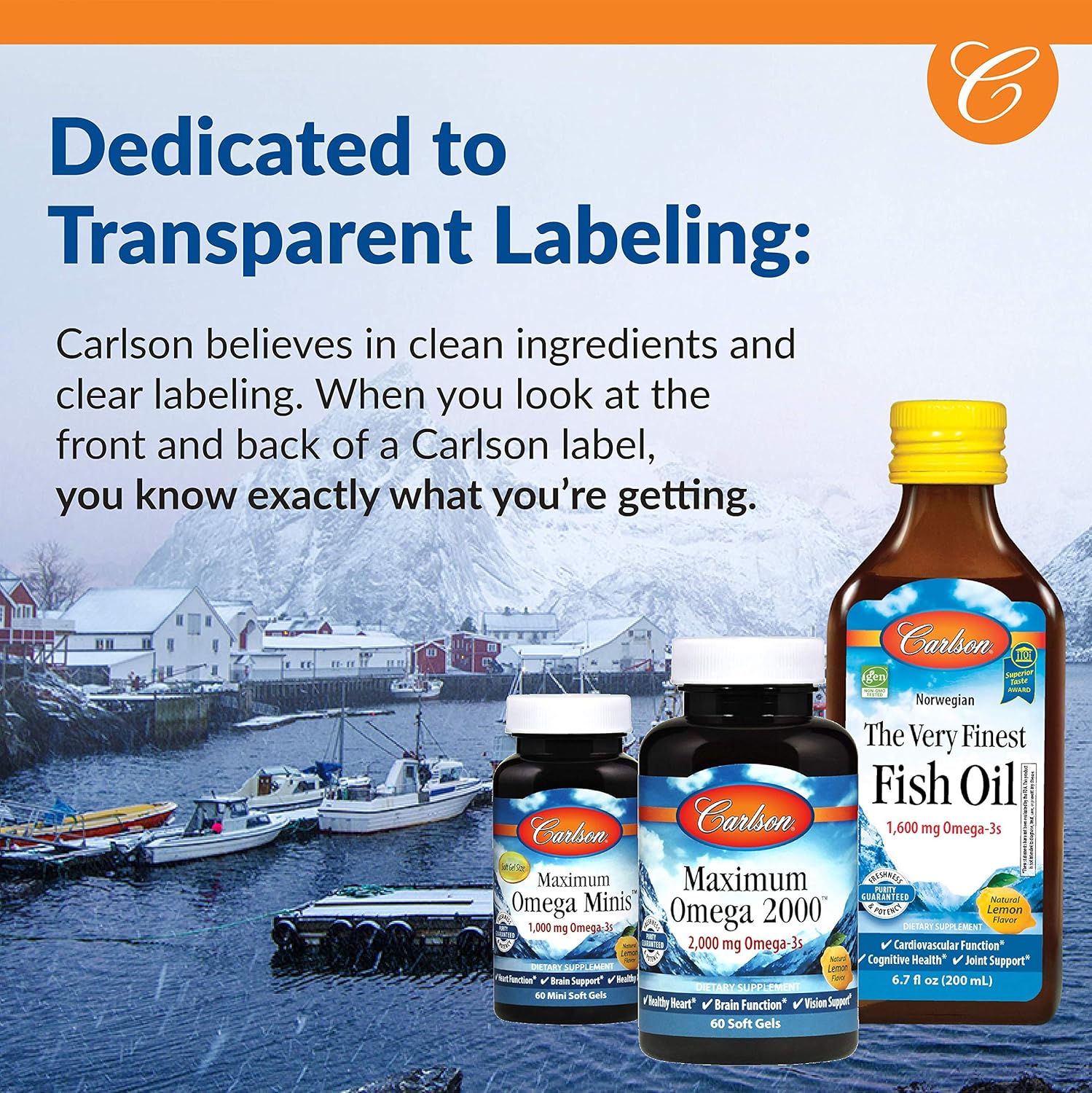 Carlson MCT & Omega-3 Softgels with Coconut Oil, Caprylic & Capric Acids, EPA & DHA for Energy, Fat Metabolism, & Brain Health - BoostGo Australia