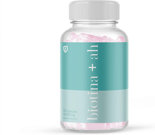 Caro Fit Biotin 300mcg with Hyaluronic Acid 100 Capsules - 500mg for Hydrated Skin & Hair